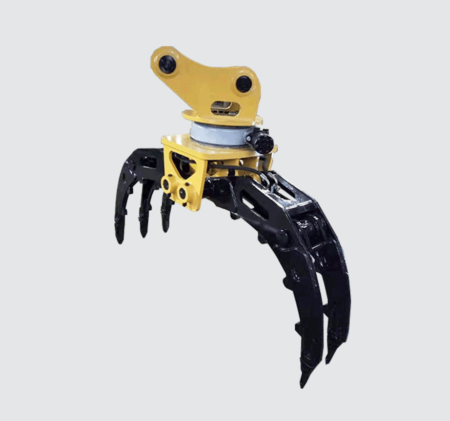 液壓挖掘機抓木器，旋轉抓木器