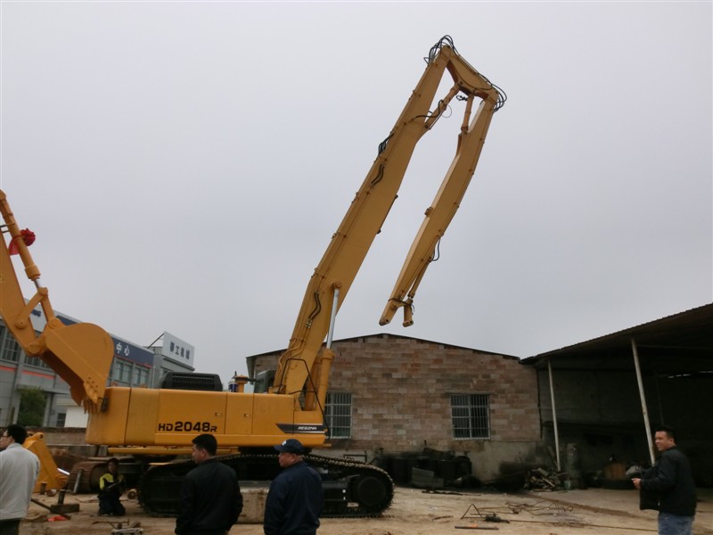 挖掘機拆樓臂、三段式加長臂、挖掘機拆樓臂廠家