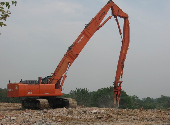 挖掘機拆樓臂、三段式加長臂、挖掘機拆樓臂廠家